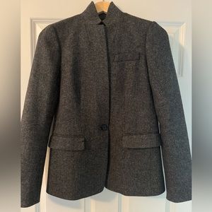 J.CREW Size 2 Regent blazer in Donegal gray tweed